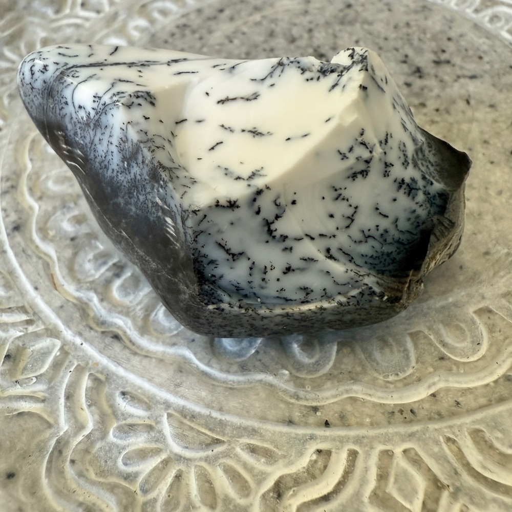 Dendritic Opal Freeform, Merlinite  Wandering Bunny LLC